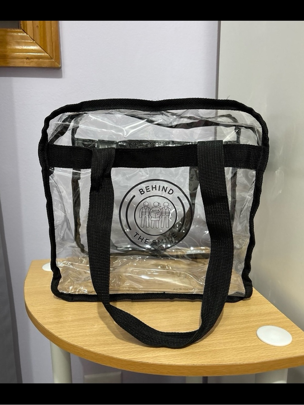 Amazon Behind The Smile Clear Tote Bag